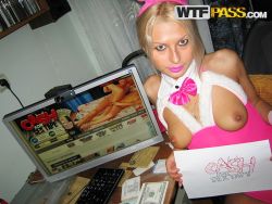 pornstar adele a point of fact sizzling blonde female friend displays her ass and tits 7 250x188