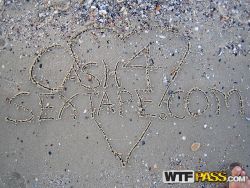 pornstar adele alluring blonde female friend having laugh on seashore 15 250x188