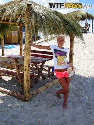 pornstar adele alluring blonde female friend having laugh on seashore 3 188x250