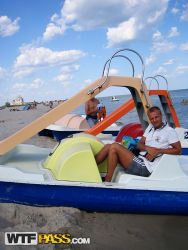 pornstar adele alluring blonde female friend having laugh on seashore 5 188x250