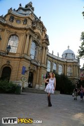 pornstar danna petite teen lassie poses stockings public 3 167x250