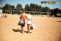 pornstar dasi west a few beginner sluts having laugh on seashore 12 250x167