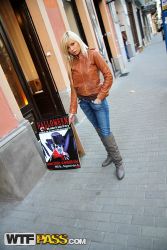 pornstar dona blonde whinge displays her younger pussy within the outdoors 14 167x250