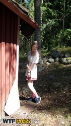 pornstar evelina younger female friend strolling round space utterly bare 141x250