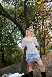 pornstar nesty lusty teen strips her garments within the outdoors 5 167x250