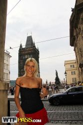 pornstar sweet cat stunning czech type flashes her tits public 2 167x250