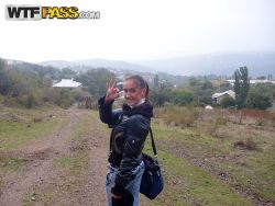 pornstar viktoria lusty brunette female friend posing bare nature along her bf 10 250x188