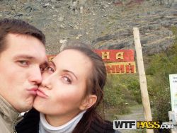 pornstar viktoria lusty brunette female friend posing bare nature along her bf 12 250x188